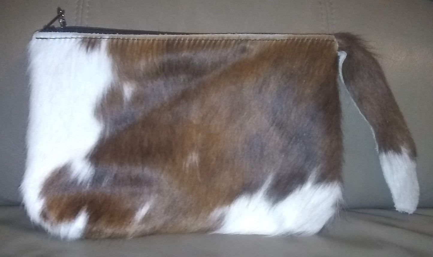 Leather Hair on Hide Clutch